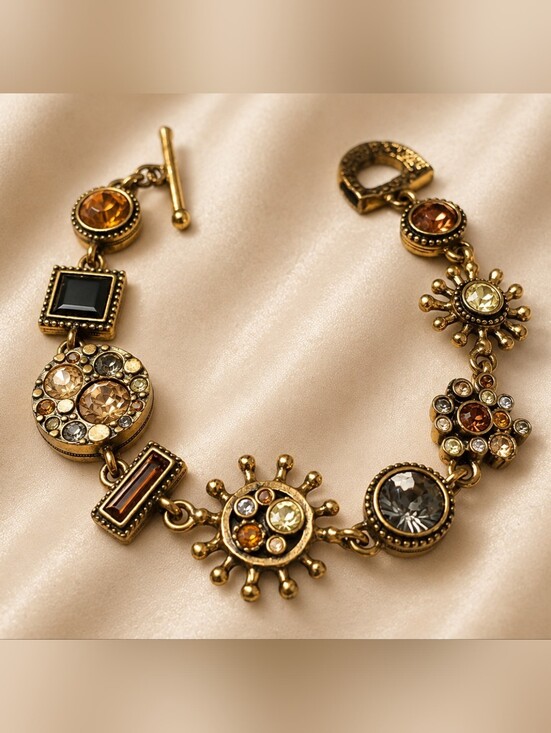 Patricia Locke Jewelry - 🌟 P. Locke Vintage Gold Plated Multi Links Bracelet